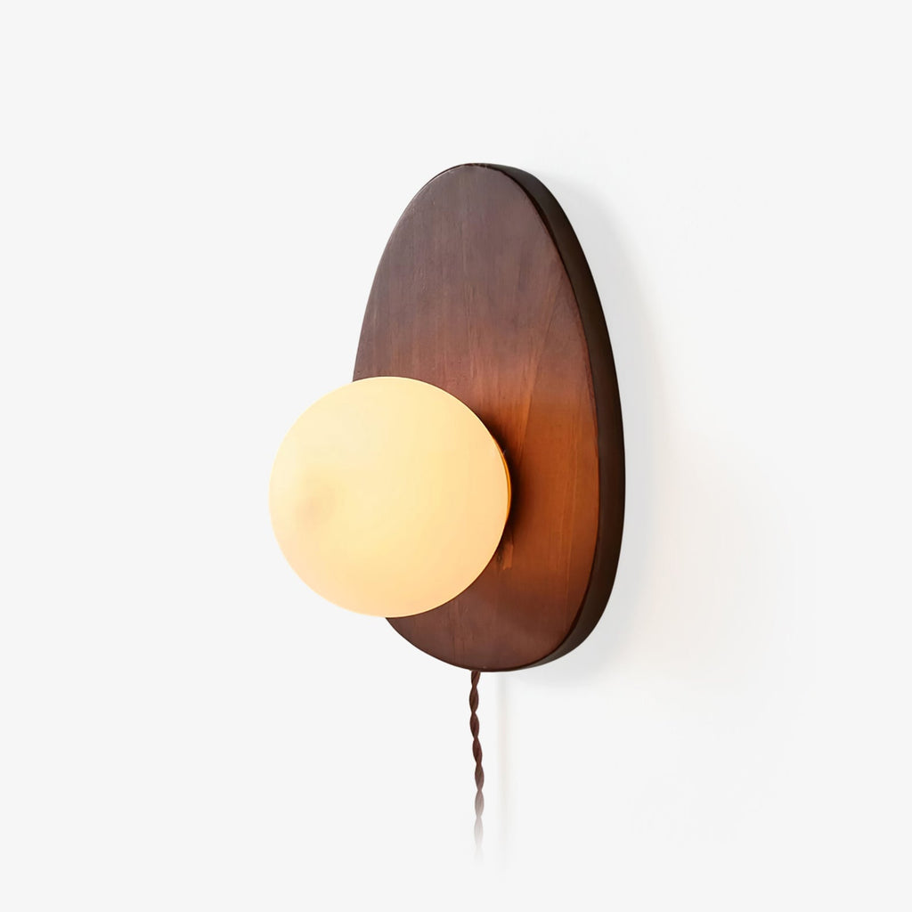 Настінний світильник Orba Walnut з вилкою