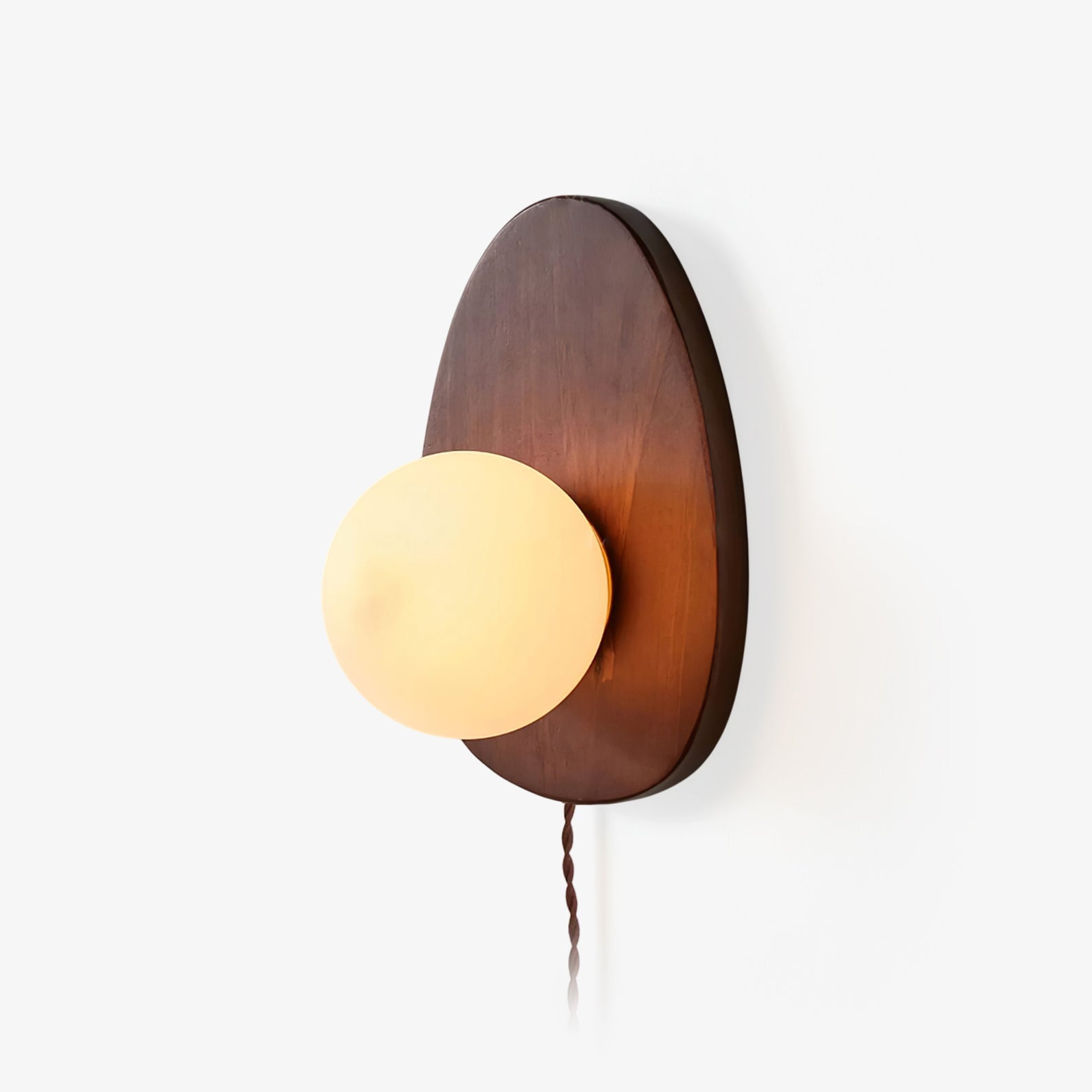 Настінний світильник Orba Walnut з вилкою