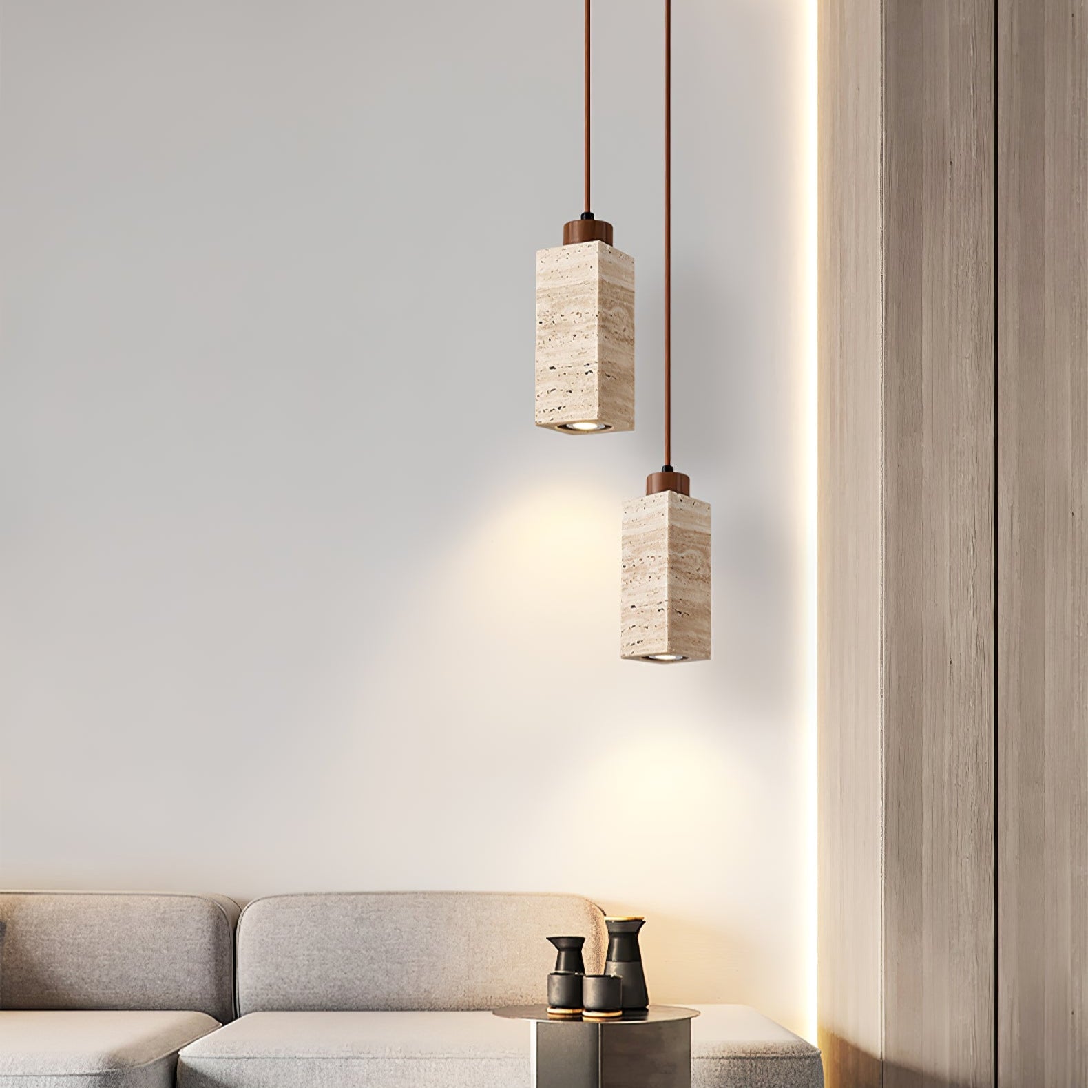 Подвесной светильник Solvara Travertine