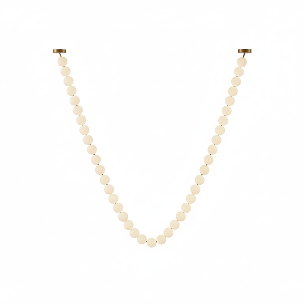 Pearl Glass Necklace Balls Chandelier - DEPRIMO