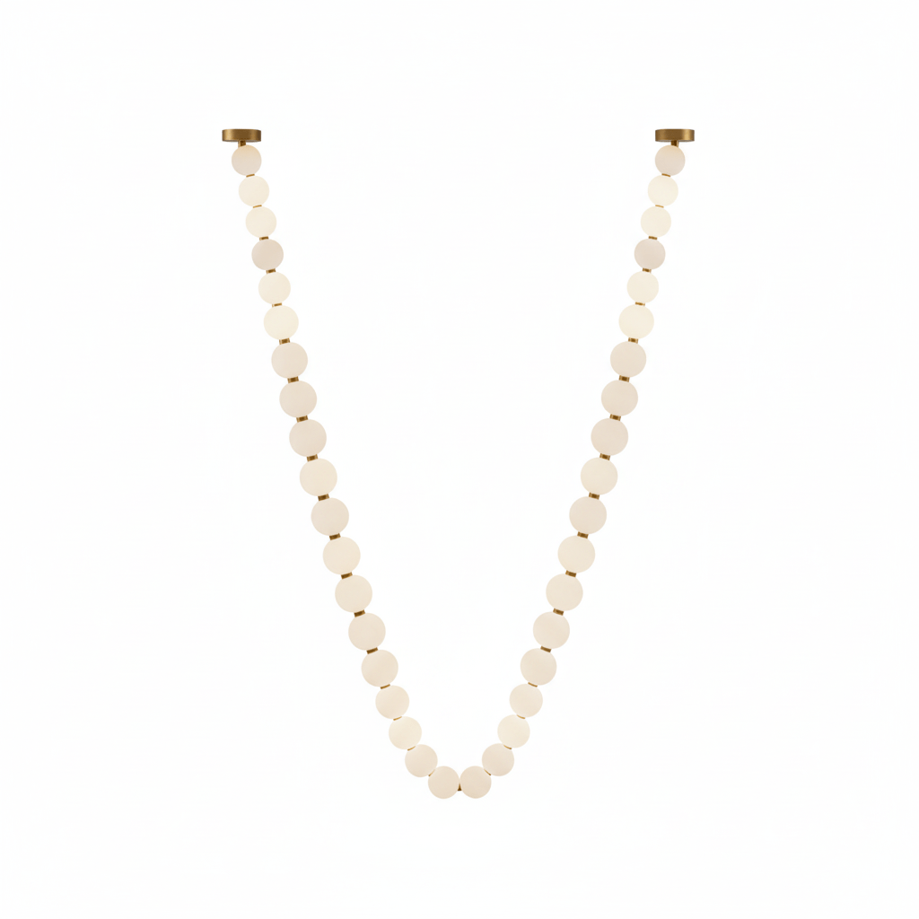 Pearl Glass Necklace Balls Chandelier - DEPRIMO