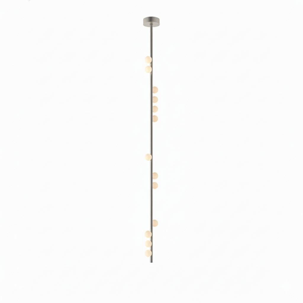 Brass Glass Drop Chandelier - DEPRIMO