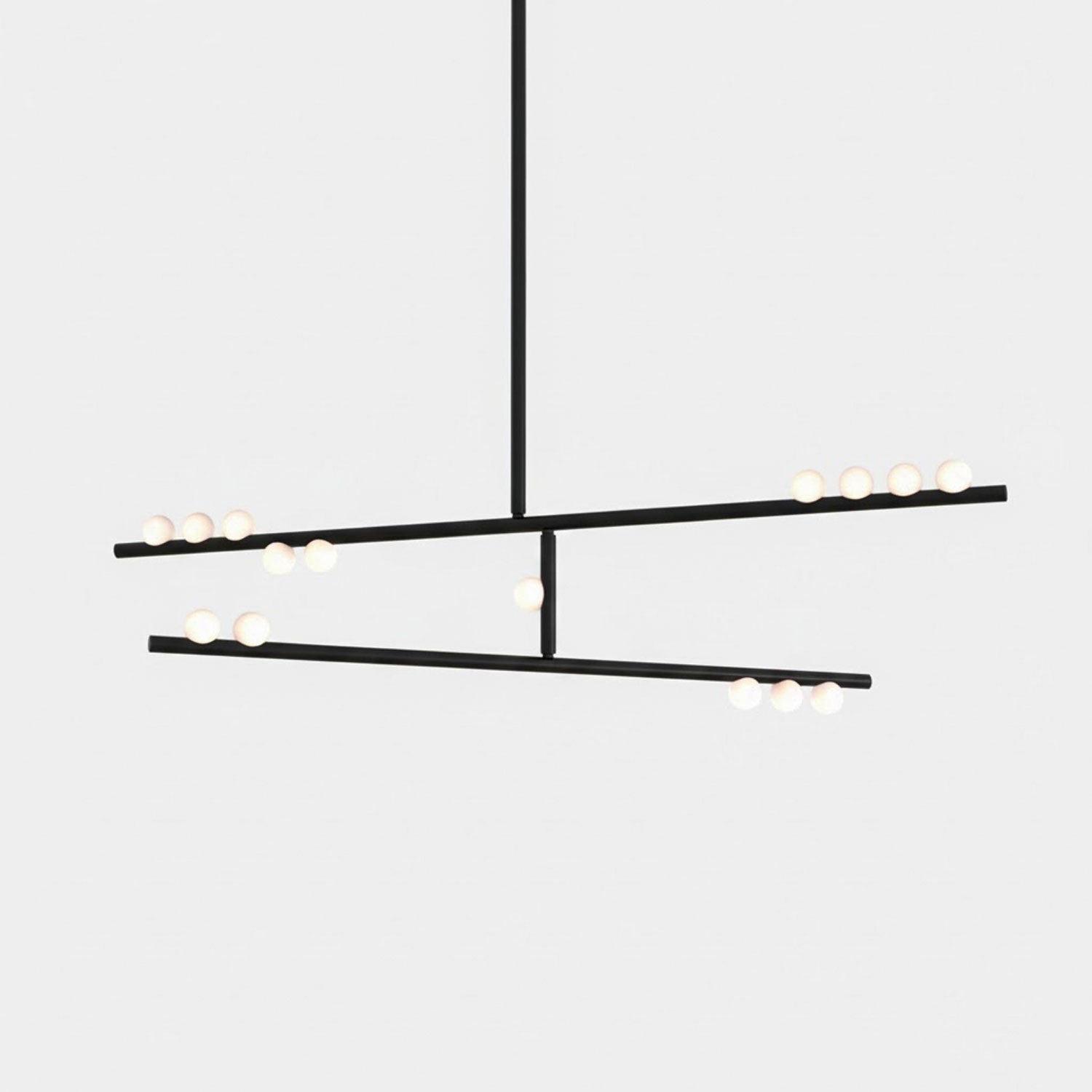 Brass Glass Drop Chandelier - DEPRIMO