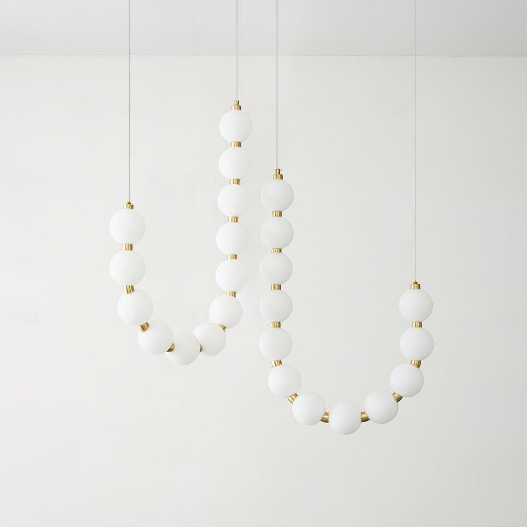Glass Pearl Necklace Chandelier - DEPRIMO