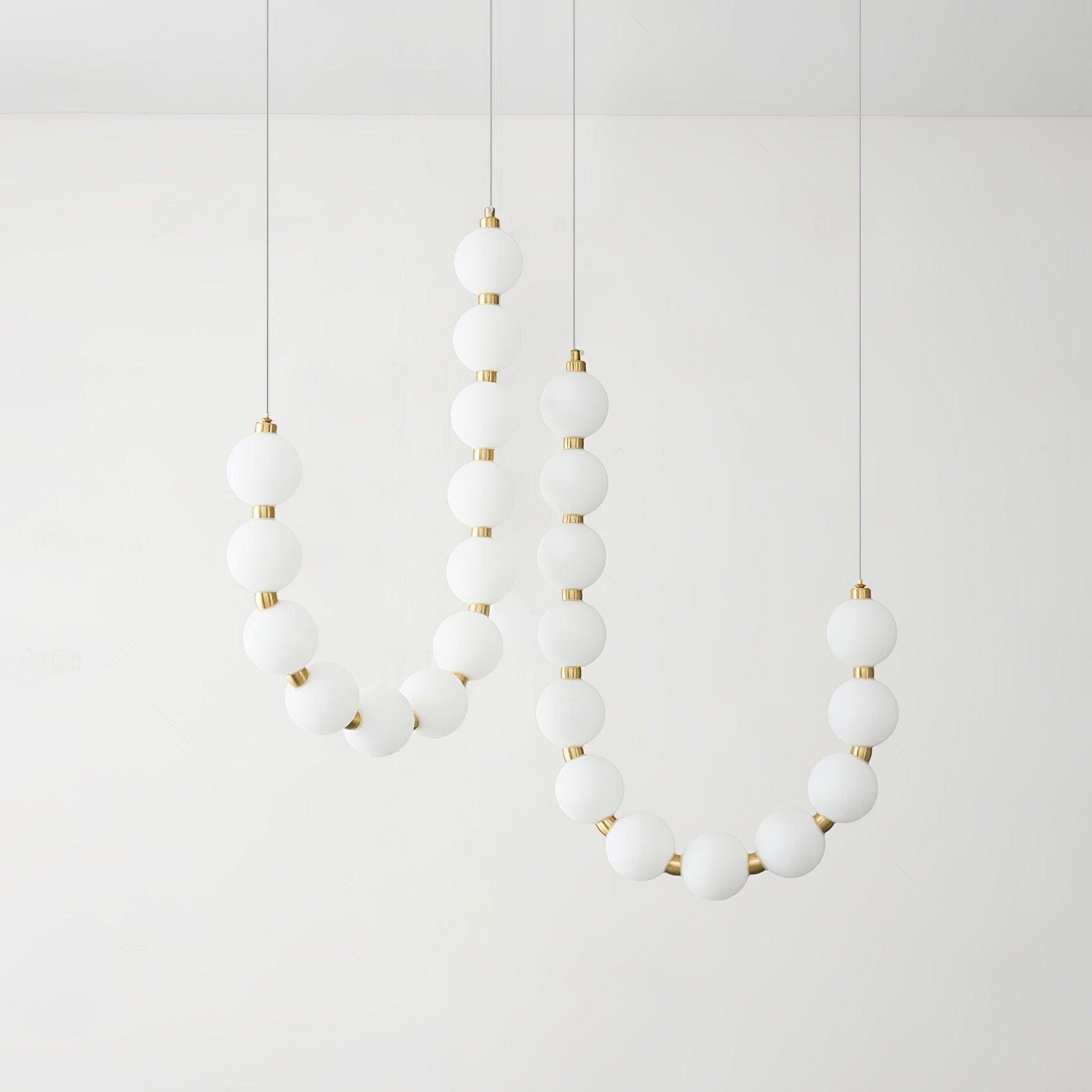 Glass Pearl Necklace Chandelier - DEPRIMO