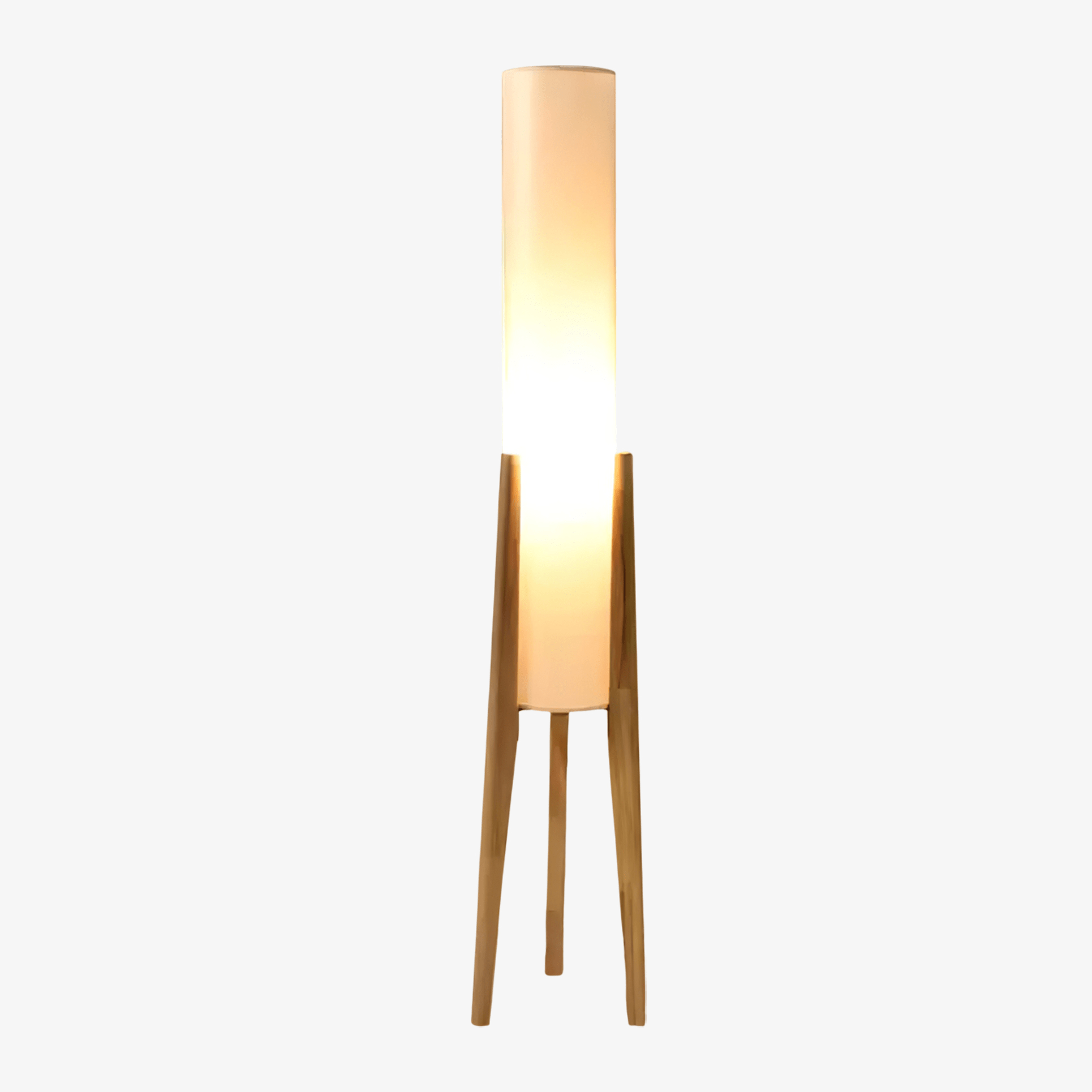 Tripod Walnut Floor Lamp - DEPRIMO