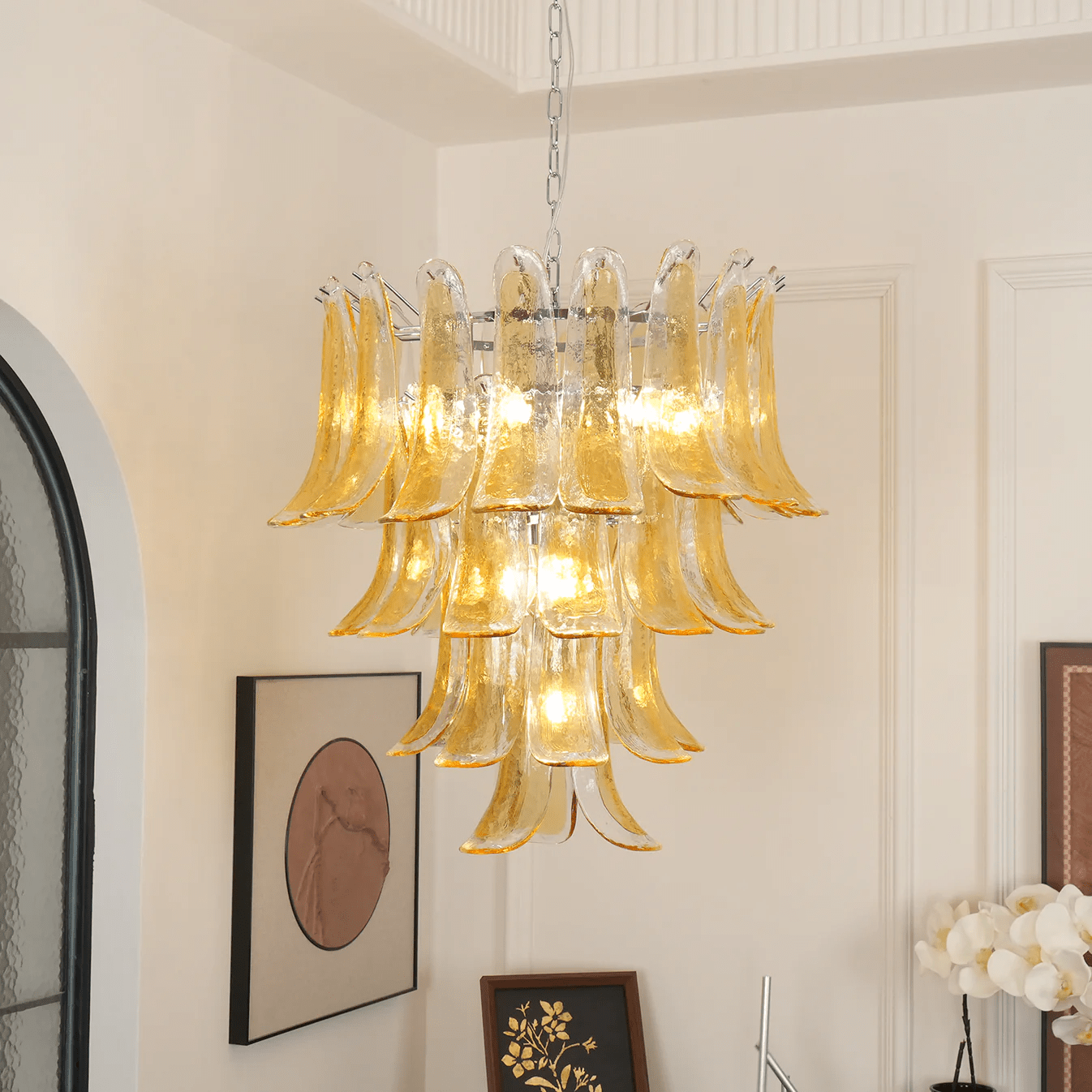 Люстра Murano Amber Lily