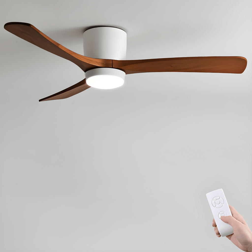Nordic Wooden 42"/48" Ceiling Fan Light - DEPRIMO