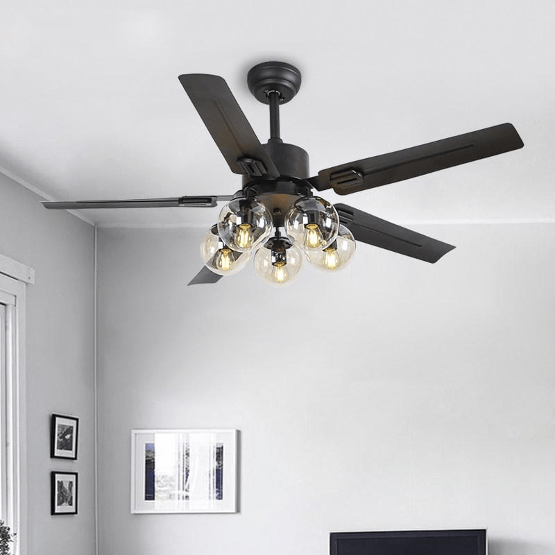 Black Vintage Ceiling Fan Light