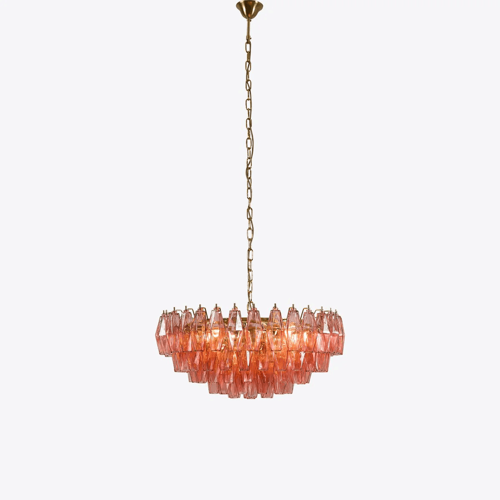 Люстра Pink Polygon Drop
