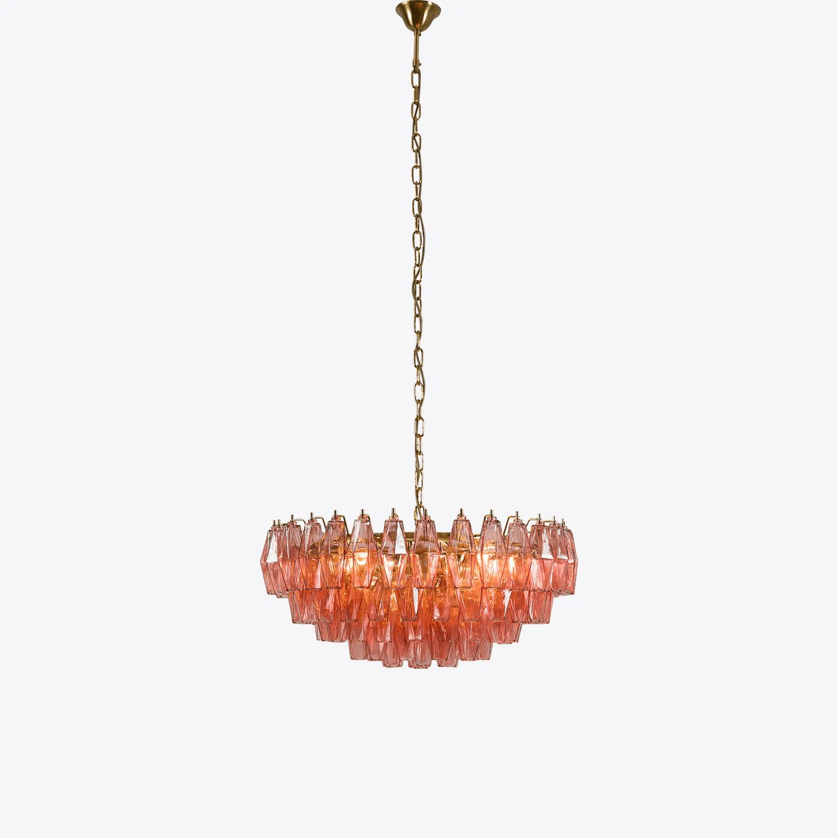 Люстра Pink Polygon Drop