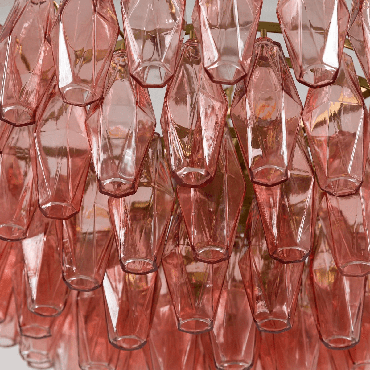 Люстра Pink Polygon Drop
