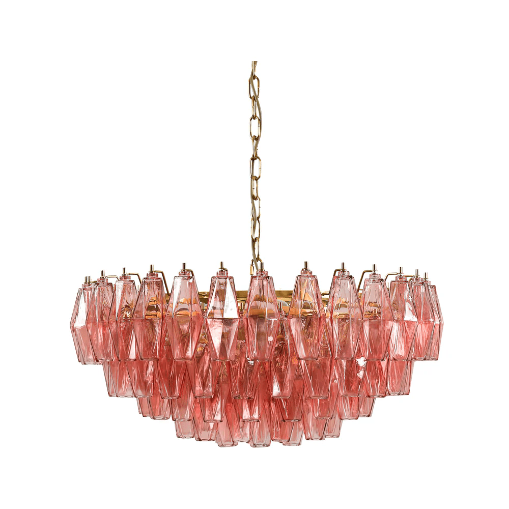 Люстра Pink Polygon Drop