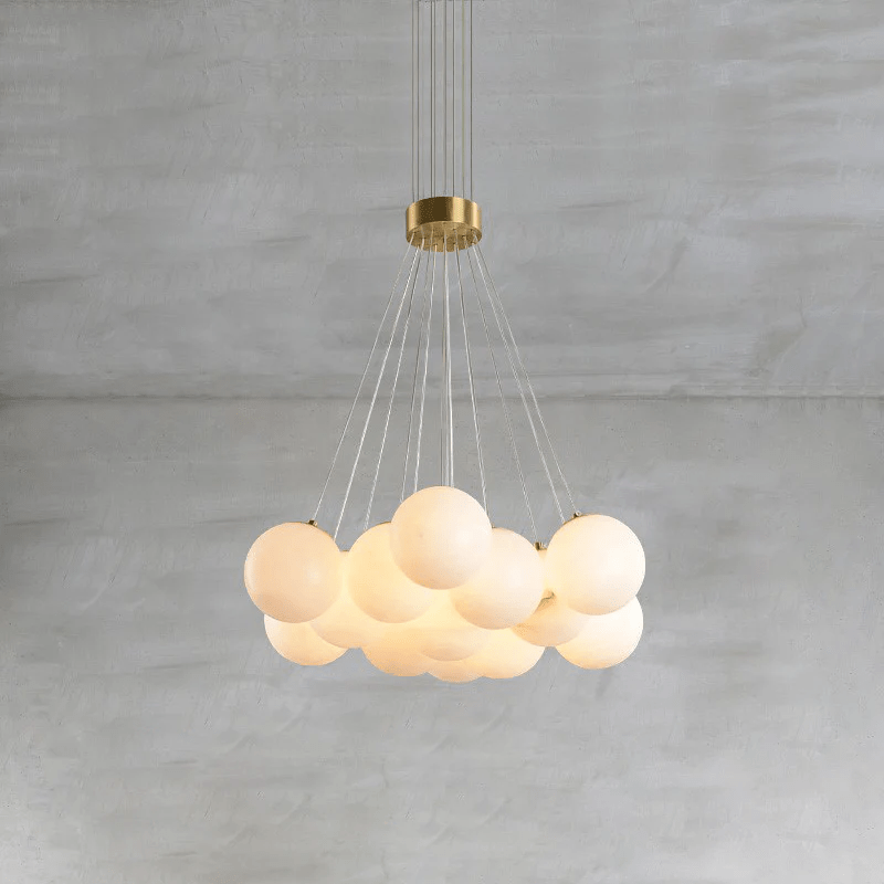 Alabaster Balls Chandelier - DEPRIMO