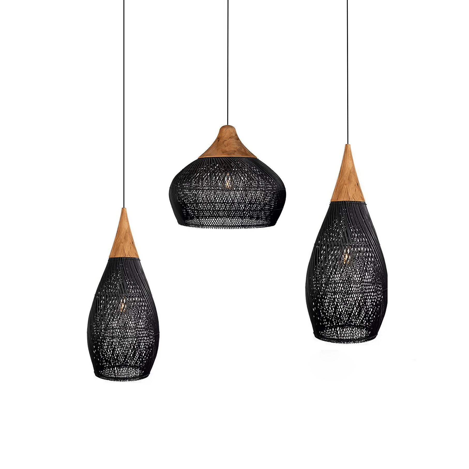 Braided Rattan Pendant Lamp - DEPRIMO
