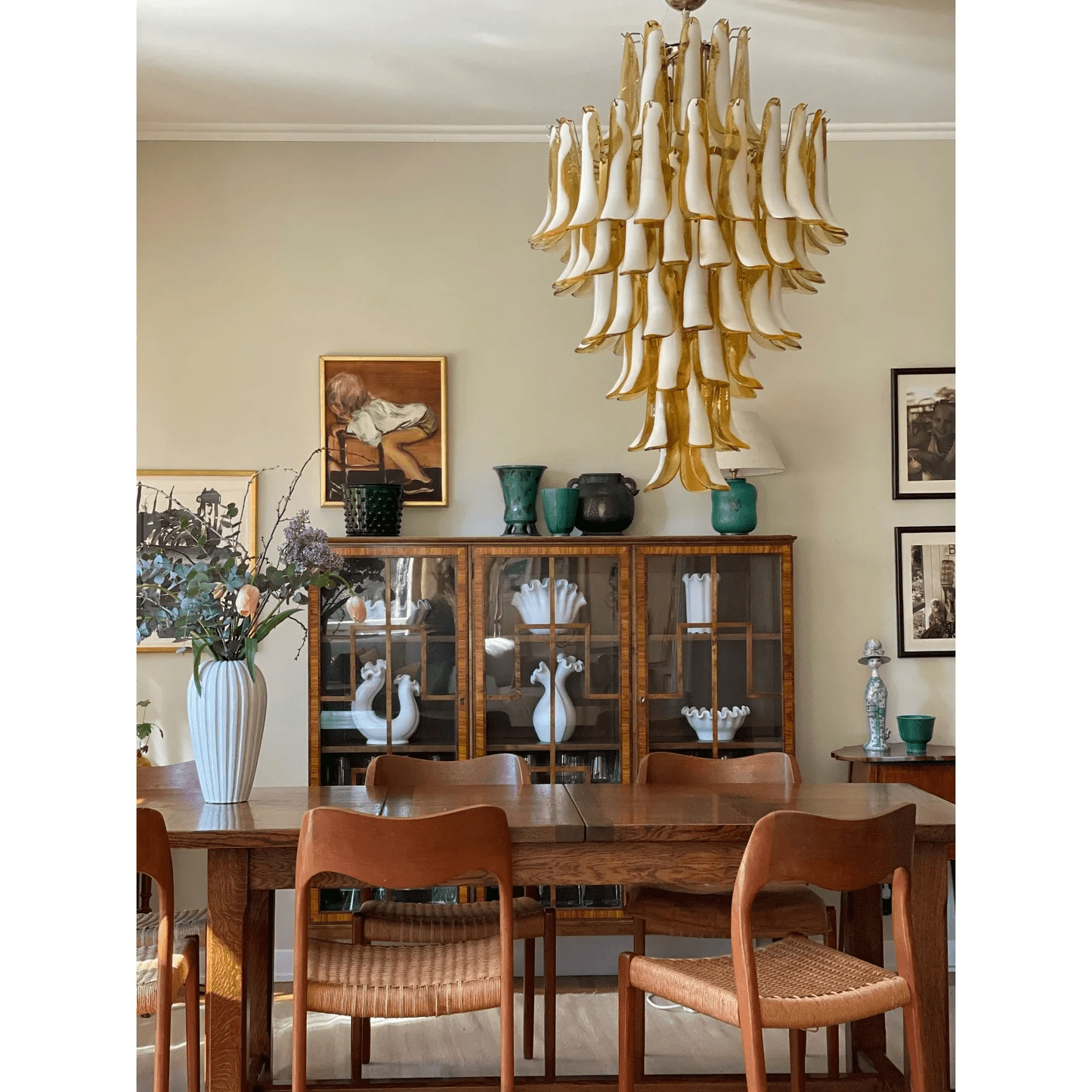 Dravina Glass Petals Pendant Lamp