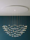 Leaf Twisted Sculptural Customize Chandelier - DEPRIMO
