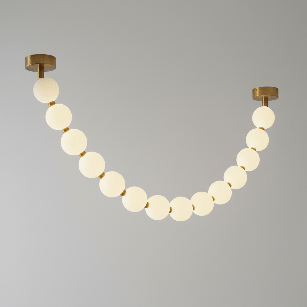 Pearl Glass Necklace Balls Chandelier - DEPRIMO