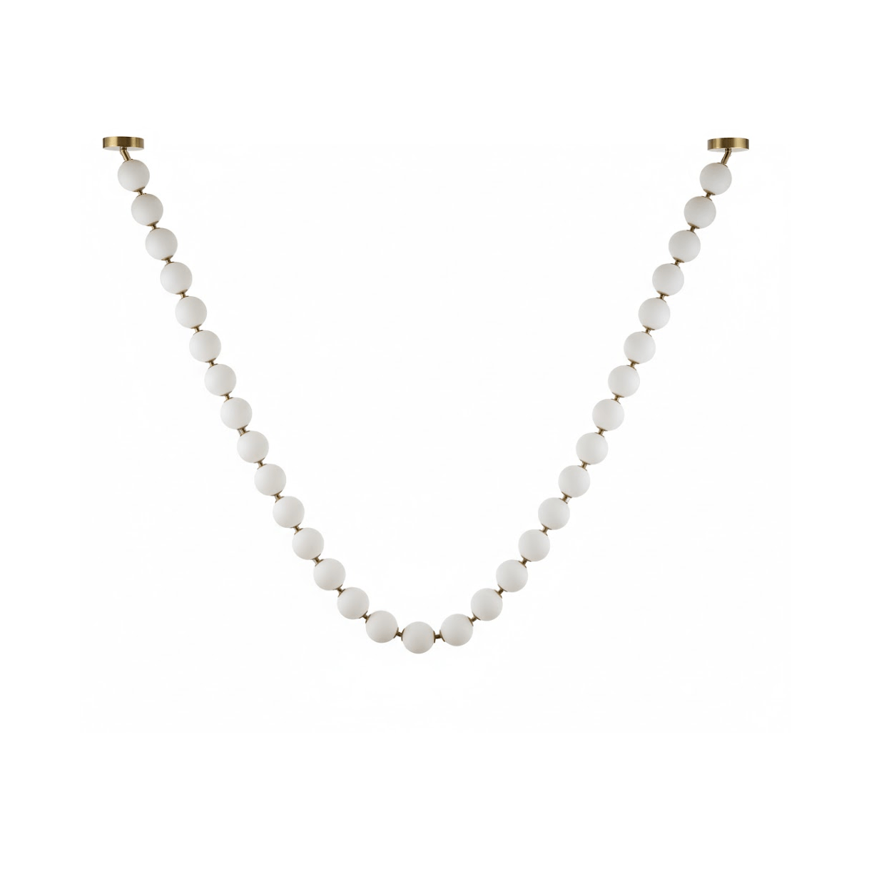 Pearl Glass Necklace Balls Chandelier - DEPRIMO