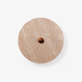 Round Travertine Disk Wall Lamp - Vakkerlight