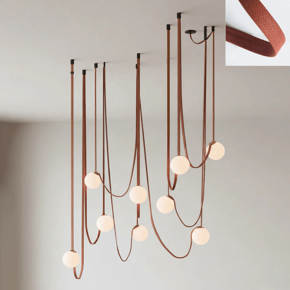 Multiple Belt Art Pendant Light - DEPRIMO