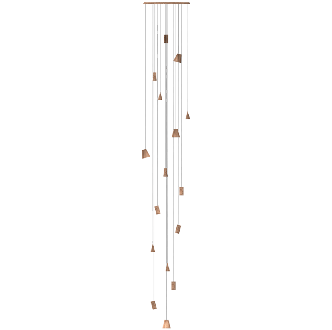 Nordic Tilted Wood Pendant Light - Vakkerlight