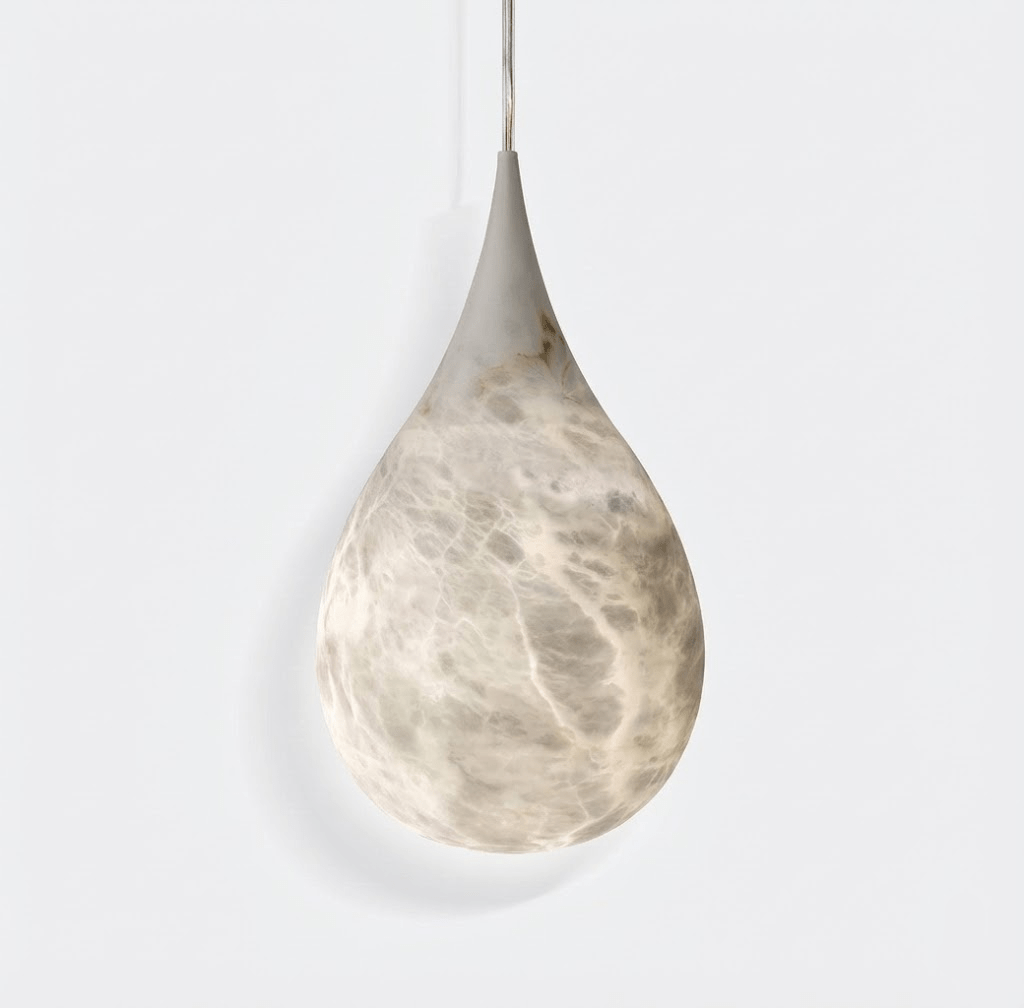 Alabaster Raindrop Pendant Light - DEPRIMO