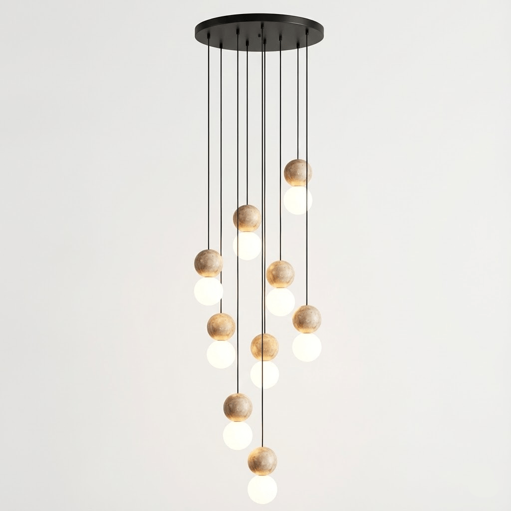 Camille Travertine Pendant Light - DEPRIMO