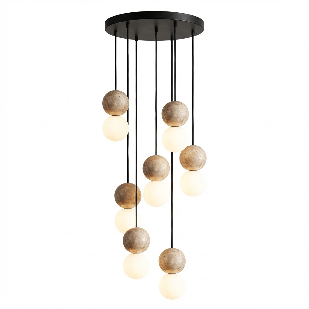 Camille Travertine Pendant Light - DEPRIMO