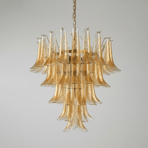 Amber Murano Glass Petals Chandelier - Vakkerlight