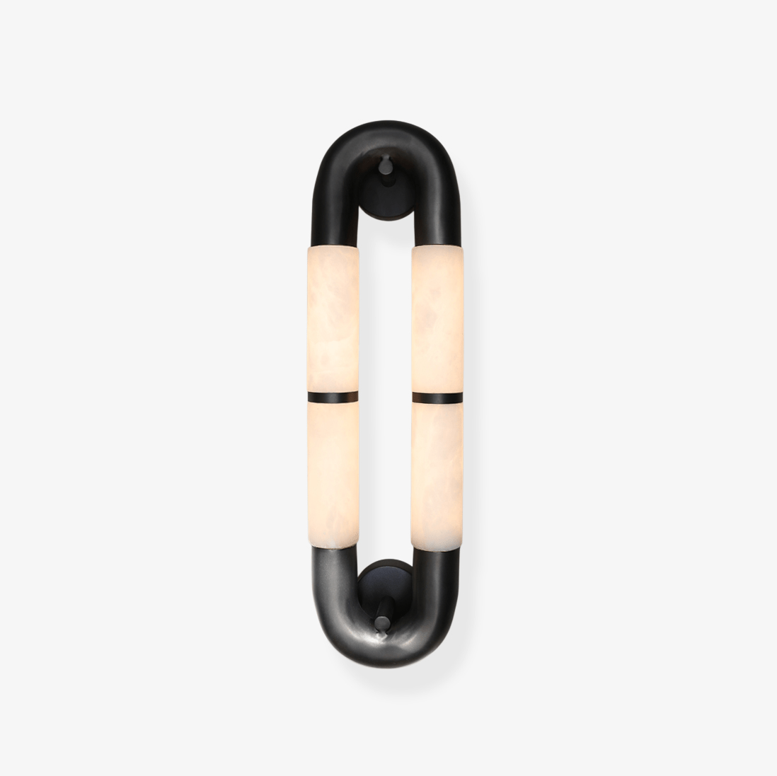 Luma Arc Twin Alabaster Sconce - Vakkerlight