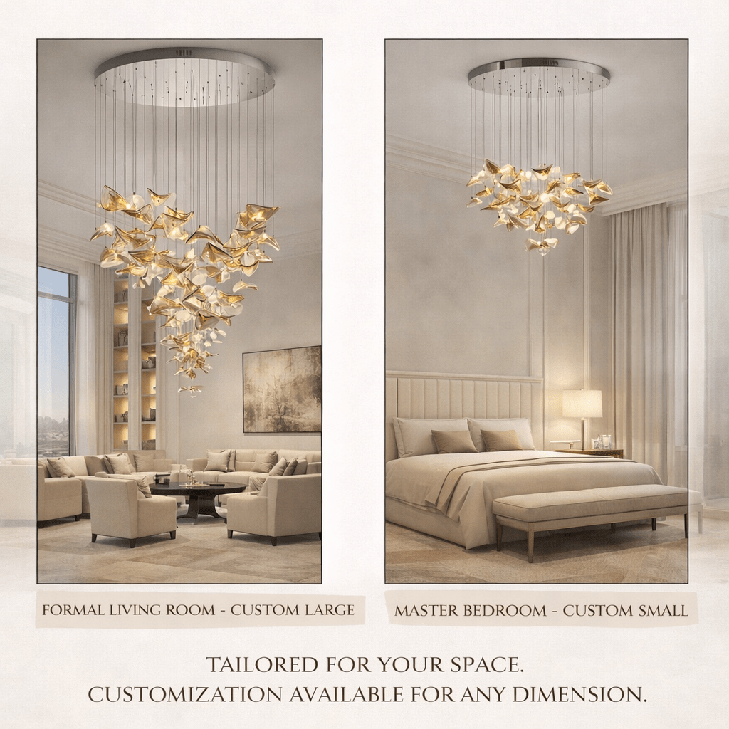 Wave Floating Leaf Chandelier - DEPRIMO