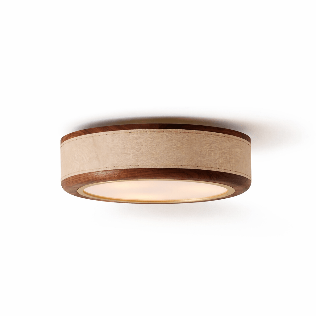 Crafted Leather Ceiling Light - Vakkerlight