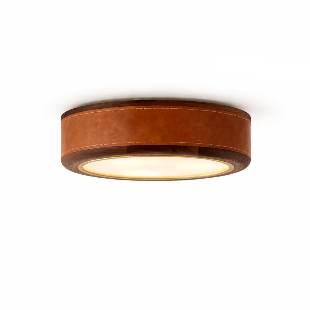 Crafted Leather Ceiling Light - Vakkerlight