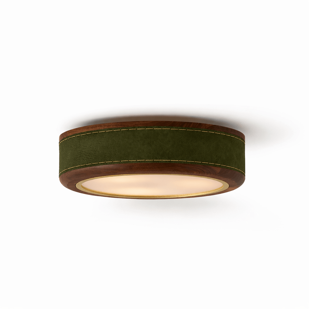 Crafted Leather Ceiling Light - Vakkerlight