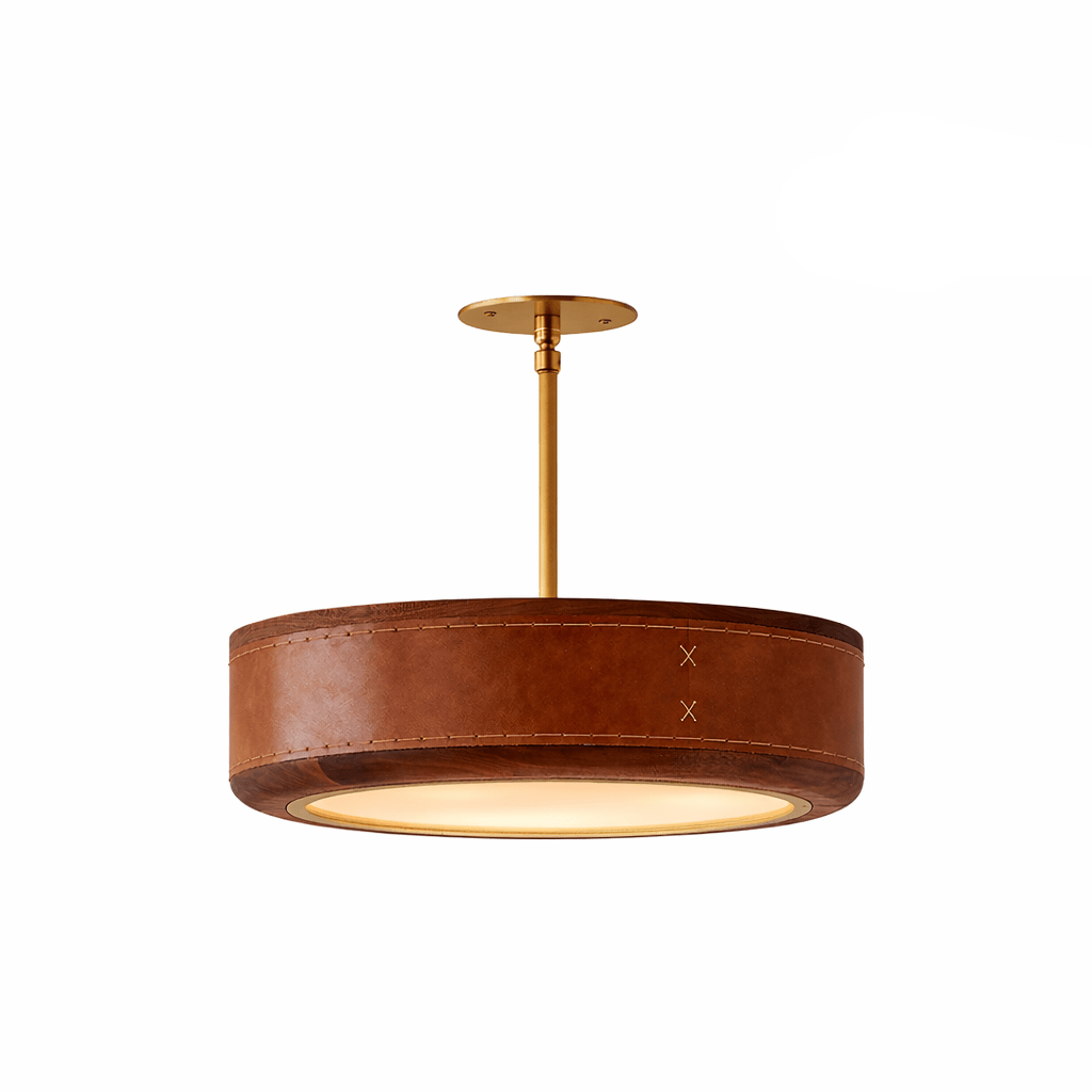 Crafted Leather Ceiling Light - Vakkerlight