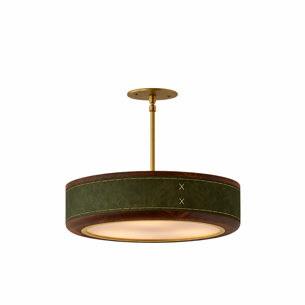 Crafted Leather Ceiling Light - Vakkerlight