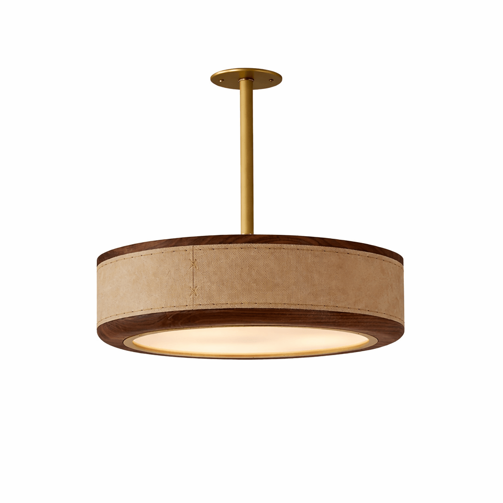 Crafted Leather Ceiling Light - Vakkerlight