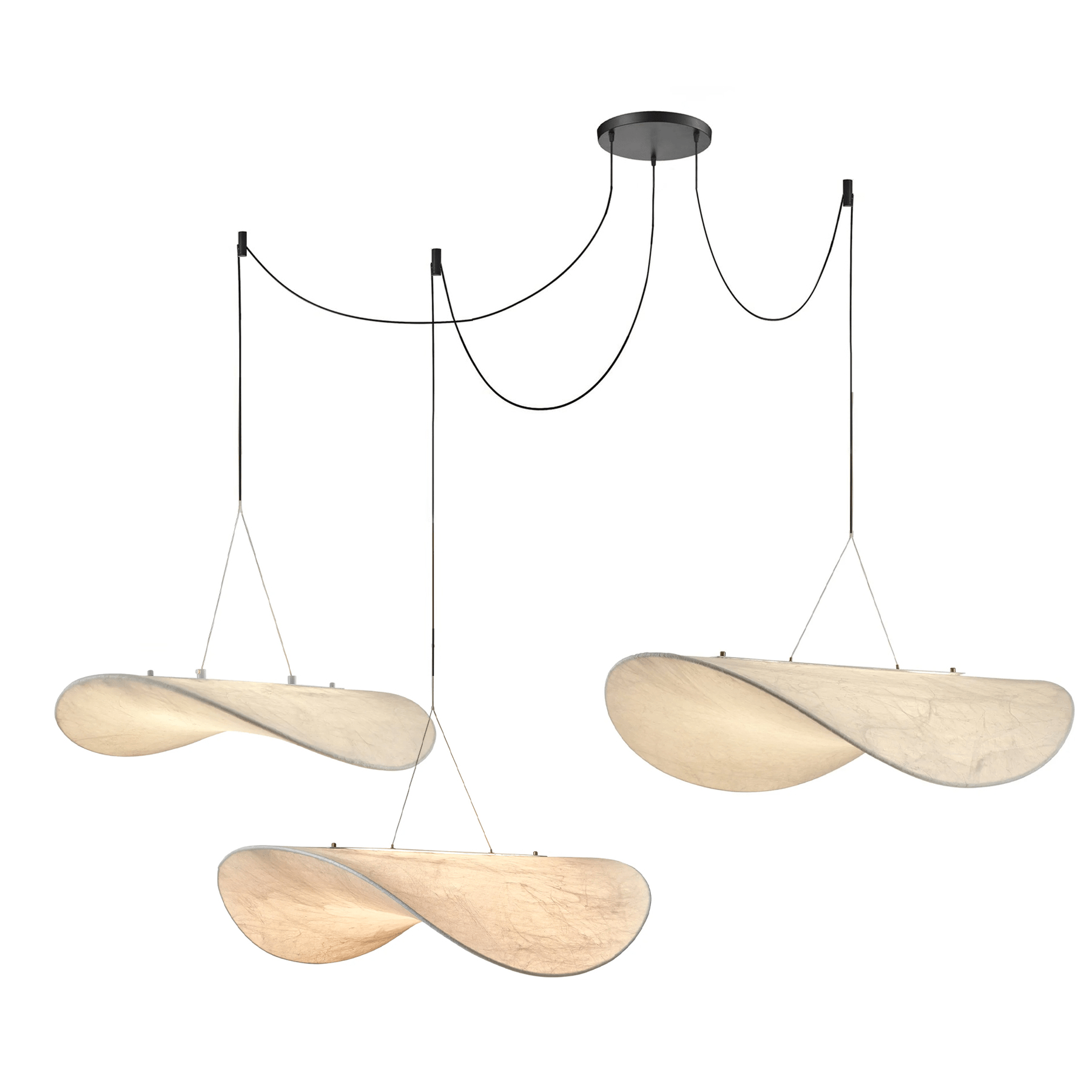 Tense Silk Pendant Light - DEPRIMO