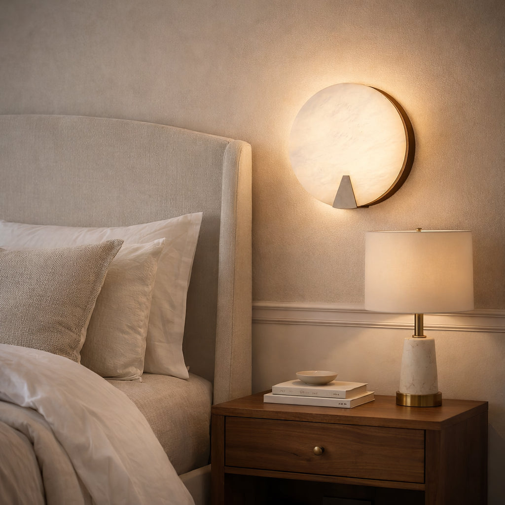 Настінний світильник Solaris Halo Alabaster