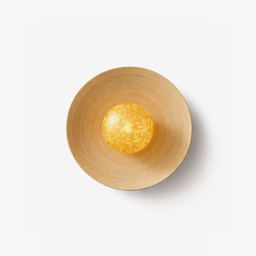 Настінний світильник "Сяючий бамбуковий ореол"
