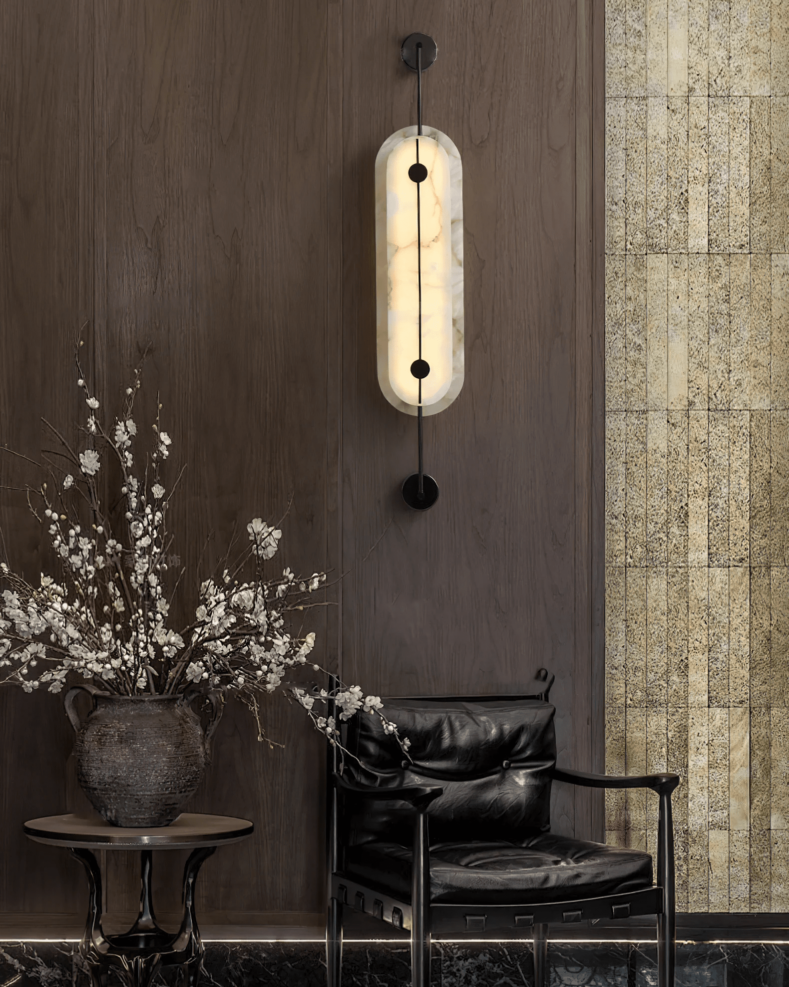 Настінний світильник Solvane Alabaster