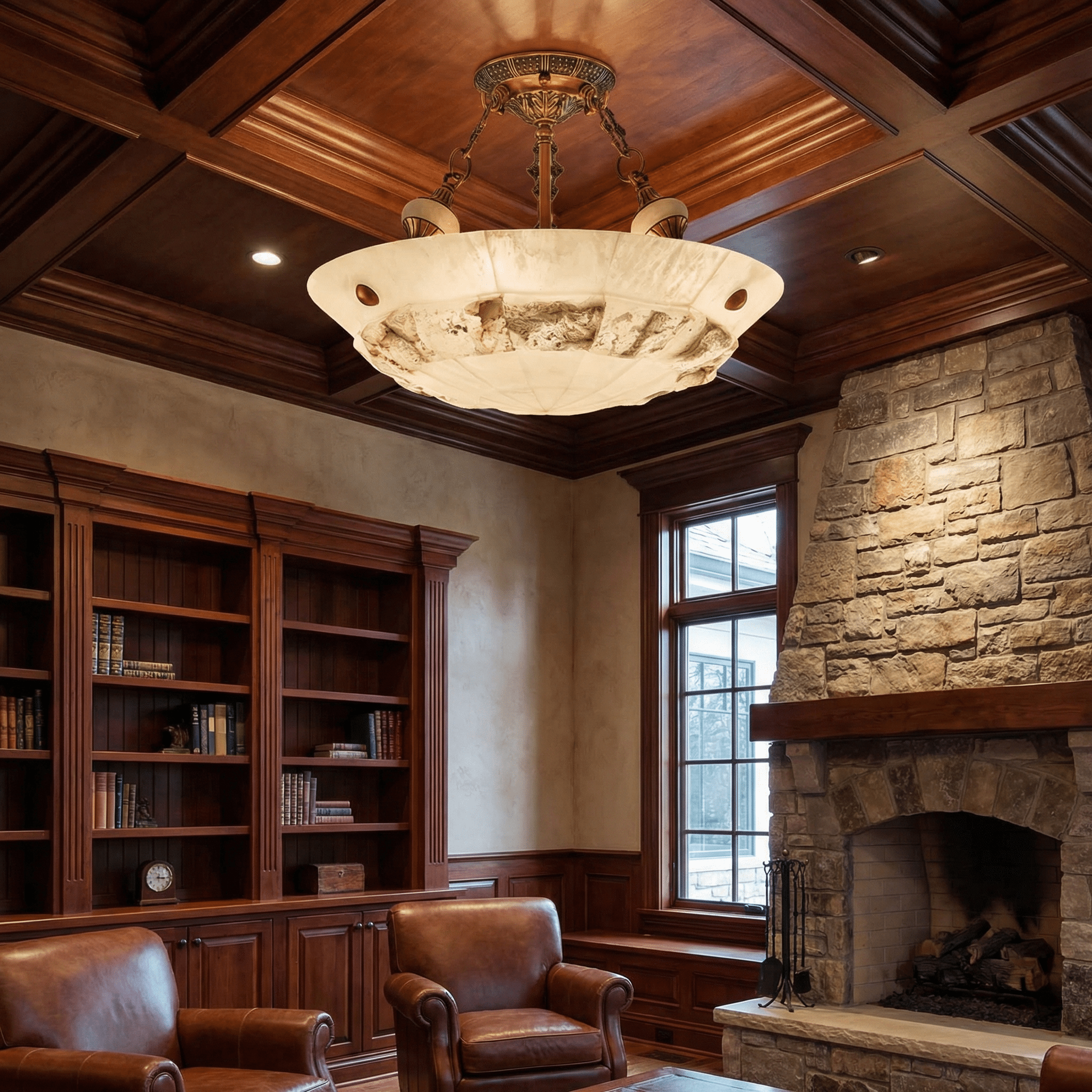 Aureon Alabaster Ceiling Light