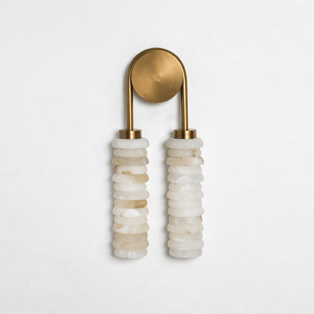 Calla Ribbed Alabaster Sconce - Vakkerlight