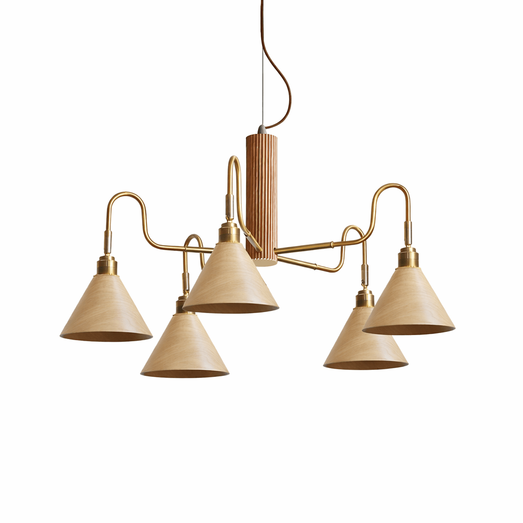 Bravik Wood Chandelier - Vakkerlight