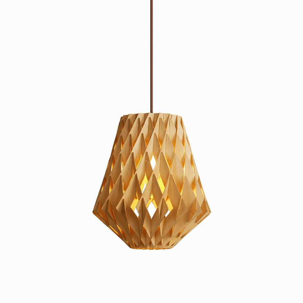 Origami Wood Pendant Lamp - Vakkerlight