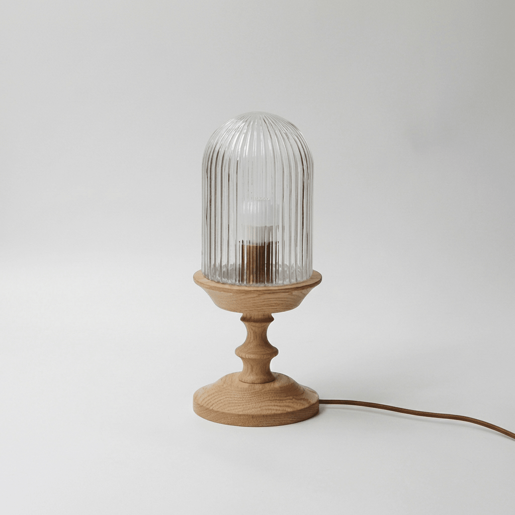 Calyra Ribbed Table Lamp - Vakkerlight