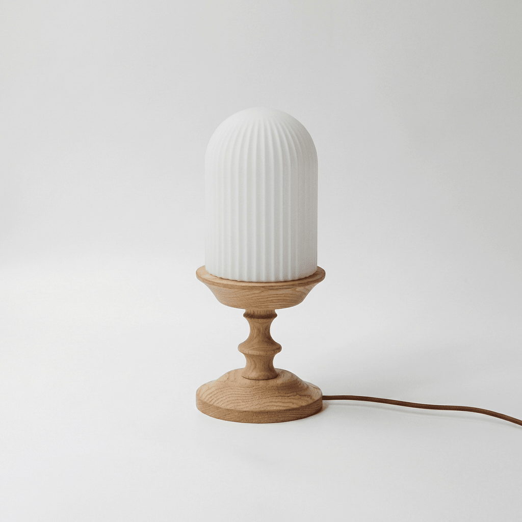 Calyra Ribbed Table Lamp - Vakkerlight