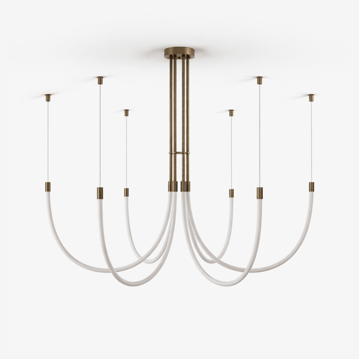 Serpentine Halo Chandelier - Vakkerlight