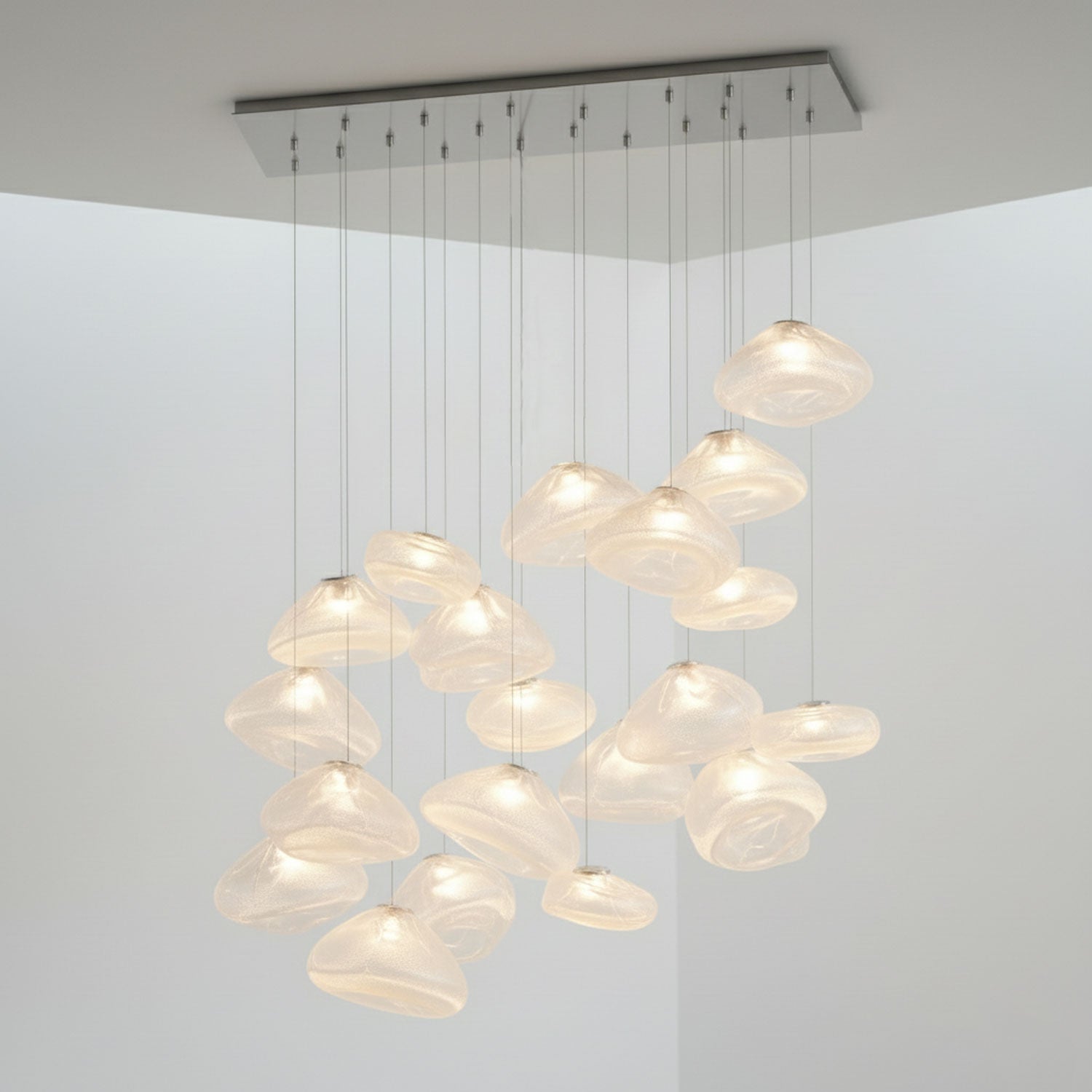 Blown Glass Mesh Pendant Light - DEPRIMO
